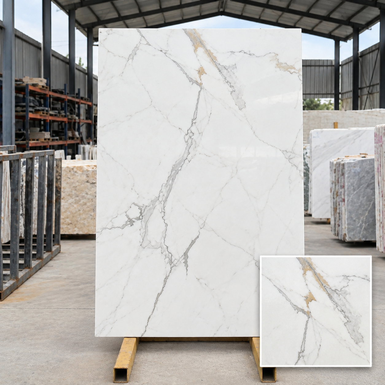 Statuario Vein Large Format Tiles